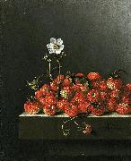 Adriaen Coorte Still life with wild strawberries. Germany oil painting artist